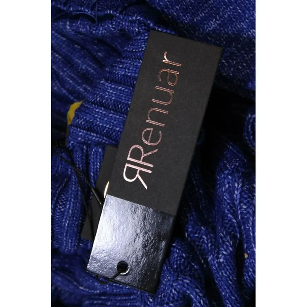 Renuar Womens Long Sleeves Turtleneck Sweater Lapis Blue Size Extra Large